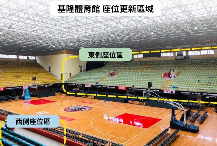 基隆市立體育館啟動整建工程　更新2,278席座椅打造現代化觀賽空間