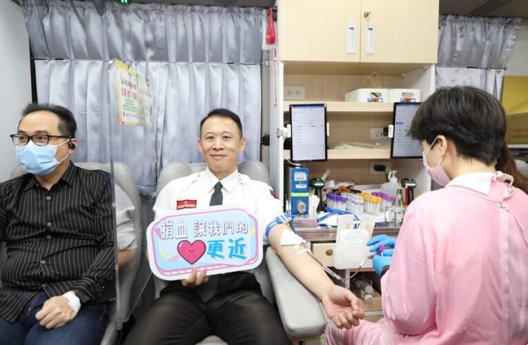 嘉義市消防局城隍廟辦祈福捐血　局長郭立昌宣布4大消安補助政策