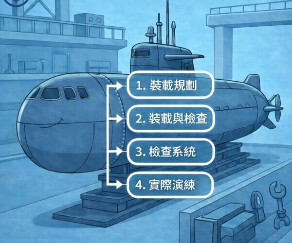 台船以淺顯易懂圖卡與各界對話「潛艦知識科普」