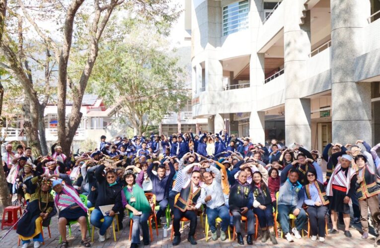 克服天災試煉 從土石堆中找回校園 桃源國中「老舊廁所、組合屋汛期臨時多功能安置處與綜合球場整修」聯合落成