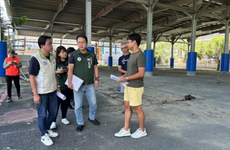 岡山國中籃排球場重整啟用   林志誠盼打造北高雄籃球搖籃