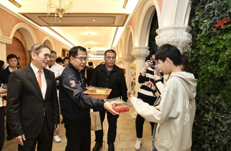 新春瘋台南 農來上賀禮 黃偉哲至板橋大遠百推銷台南農產年節好禮