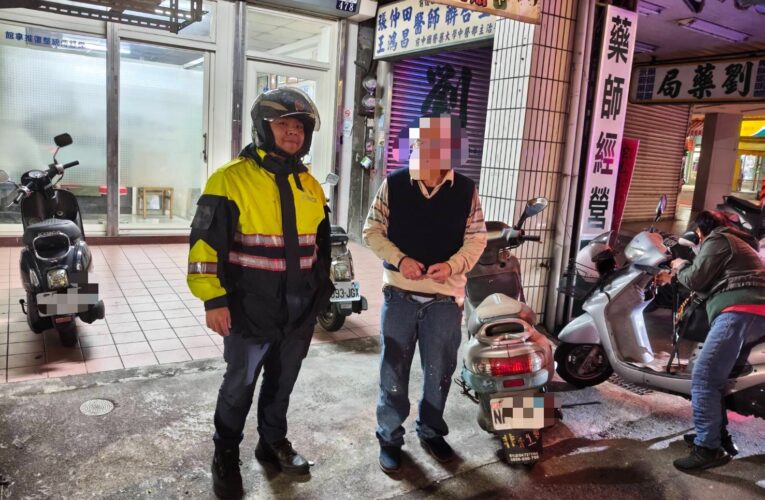 迷糊一時、暖心一刻　東勢警尋回機車化解虛驚