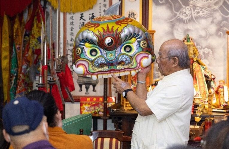 葉佳水藝師「獅頭製作」教學成果展　文化資產保存者傳習製作技術