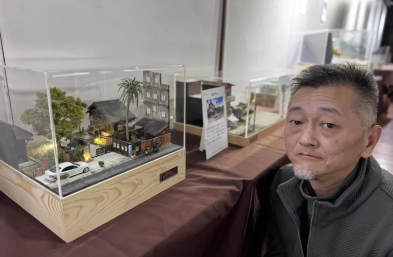 蕭如松藝術園區展出光陰的縮景用模型看台灣