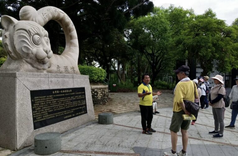 虎頭埤假日提供免費導覽新化神社遺構 帶領遊客探訪秘境深化旅遊體驗