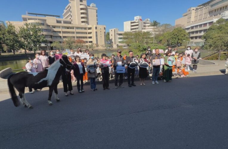 黑天鵝、迷你馬進駐 輔英科大打造會呼吸的永續生態校園