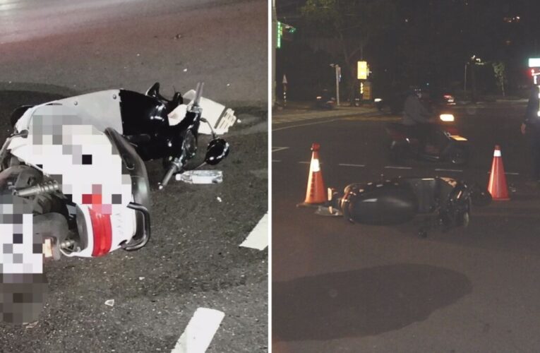 高雄自小客連闖紅燈釀兩起車禍還逃逸 前鎮警追人送辦