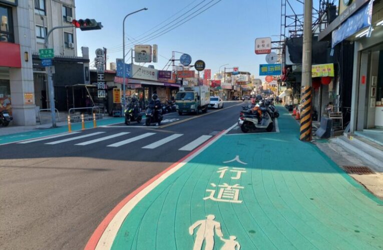 中市重視道路燙平再升級　完成靜宜商圈道路人本環境改造