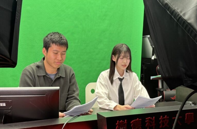 樹德科大打造英語新聞KOL體驗營  高中生寒假變身雙語主播