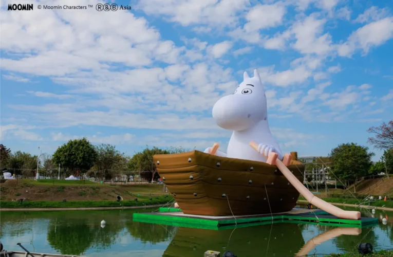 一秒飛歐洲！連假夢幻收尾　網上瘋傳：中台灣燈會「姆明谷」宛如歐洲童話小鎮