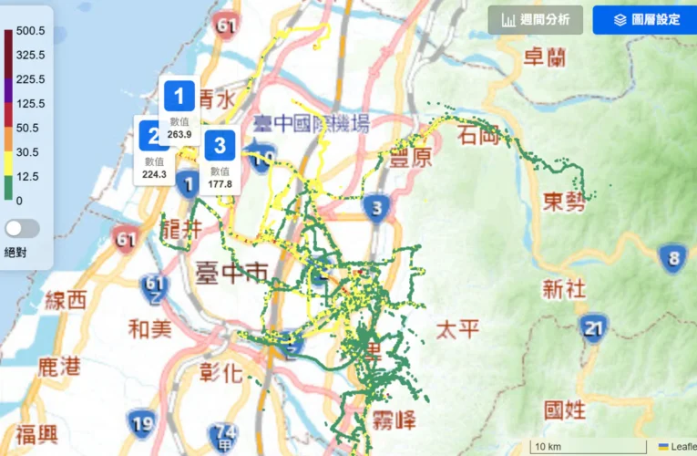 全國首創！　台中公車變身移動式空品偵測尖兵