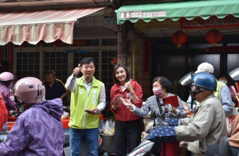 蔡昌達選情告急 邱議瑩陪同林園掃街拜票