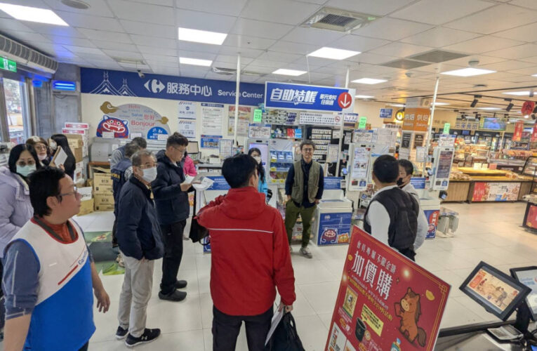 金門春節聯合稽查大型賣場公安 讓民眾安心採買過好年