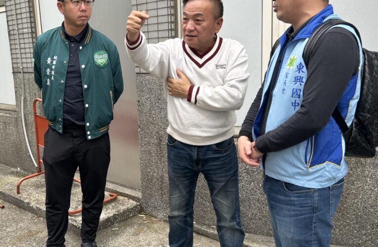 路寬過窄學童寸步難行！桃園明德里長陳朝福協同市議員黃崇真會勘