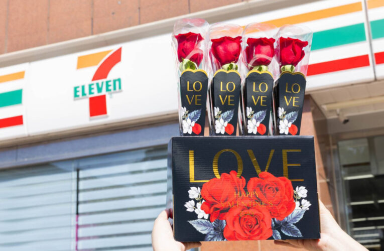西洋情人節獻上逾7萬朵紅玫瑰 統一10大通路浪漫開賣