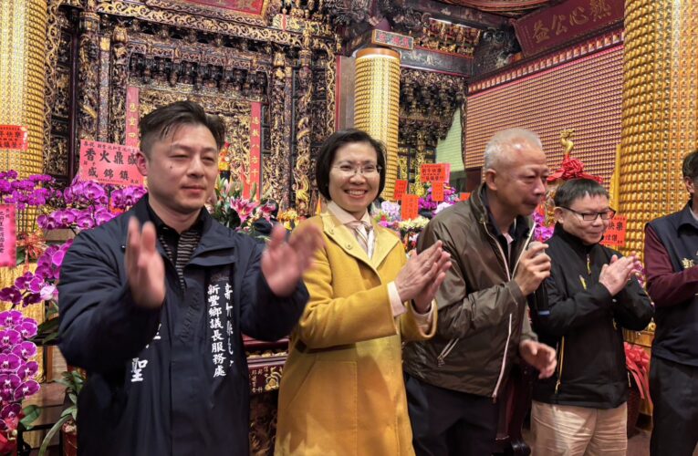 大年初一徐欣瑩參香義民廟、湖口三元宮　誓言傳承客家硬頸忠義守護新竹