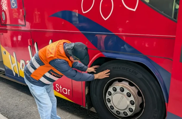 高雄市區監理所春節連假前夕高雄建國路客運站、疏運安全整備