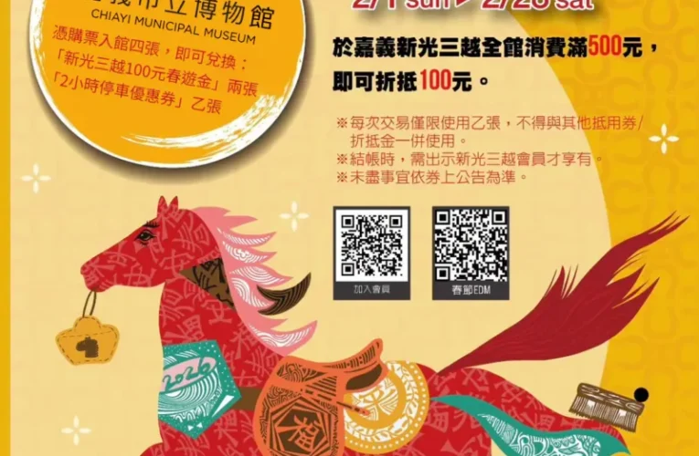過年逛博物館拿購物金　嘉義市親子春節新玩法