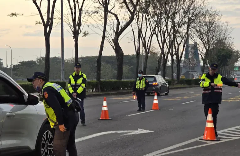 春節9天連假來了　嘉義市警一分局加強交通疏導與酒駕取締