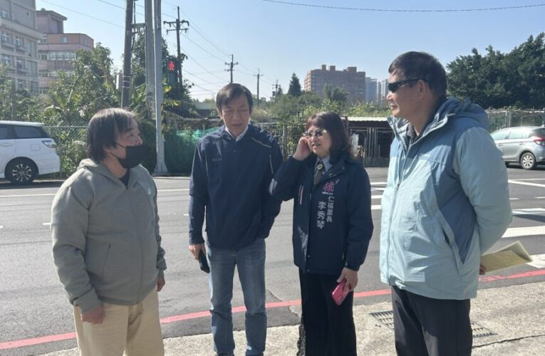 孩子的安全不能打折！仁福里里長李秀琴會同黃崇真議員服務處 會勘幼兒園前高風險路口