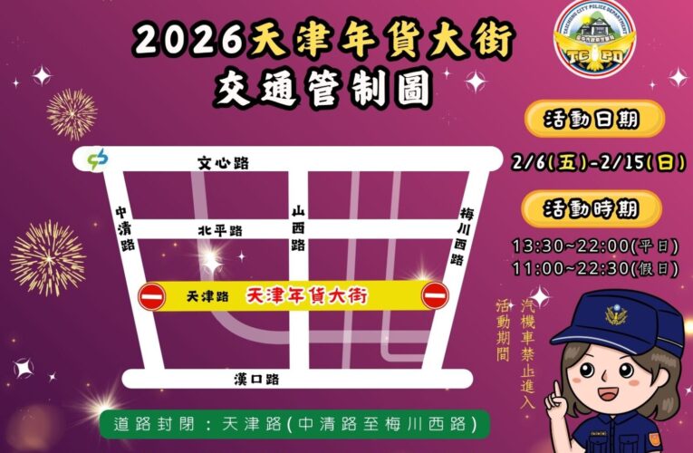 2/6「天津年貨大街」開跑  封街10天迎馬年  交通全攻略報你知