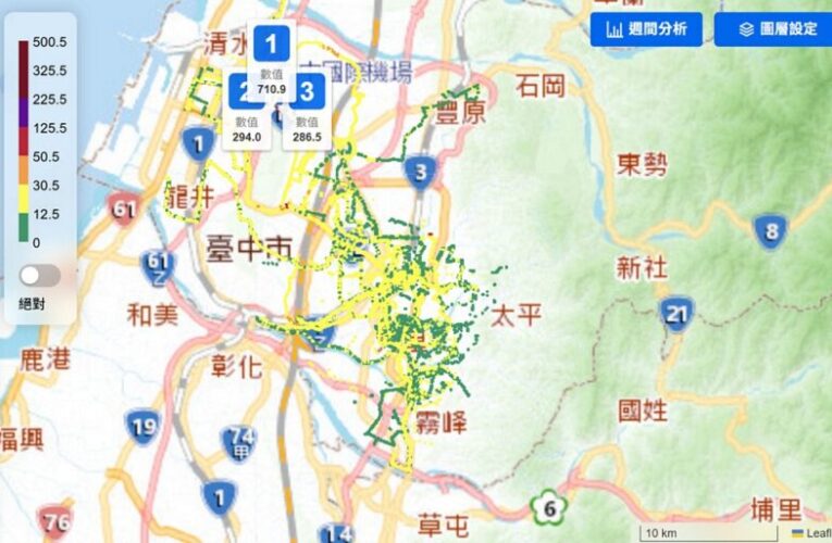 全國首創！臺中公車變身移動式空品偵測尖兵