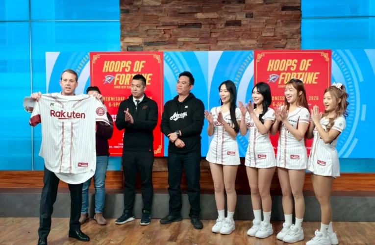 開場文創促成樂天女孩首登 NBA 雷霆主場　FOX 專訪大秀台式應援魅力