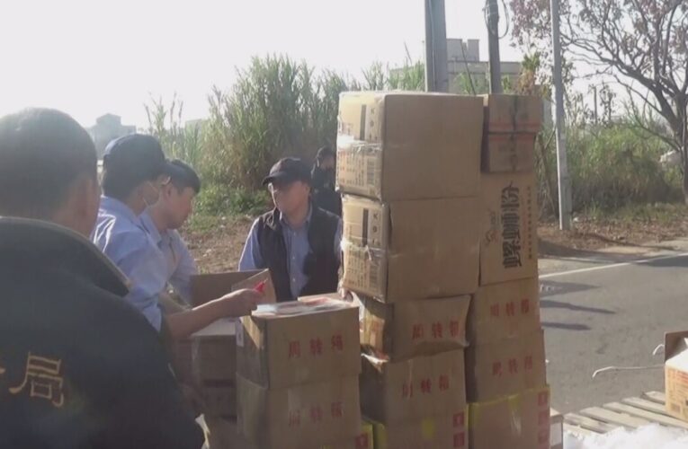 黑心年貨想闖關遭攔 金門倉庫中暗屯3公噸走私陸貨