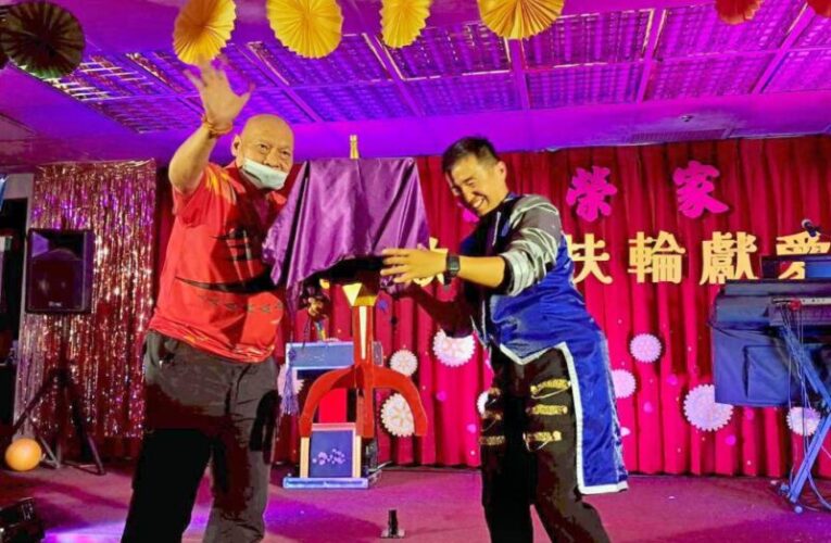 藝文演出x物資捐贈　八德榮家頒發感謝狀何歡劇團與陽明扶輪社善舉