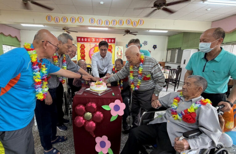 屏東榮家溫馨3月慶生會 住民長輩歡喜同賀