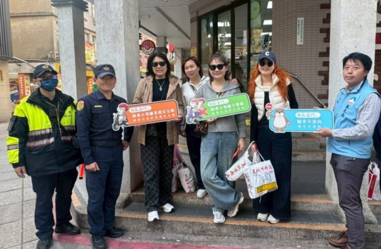 金門落實微型電動二輪車聯合稽查  強化交安宣導