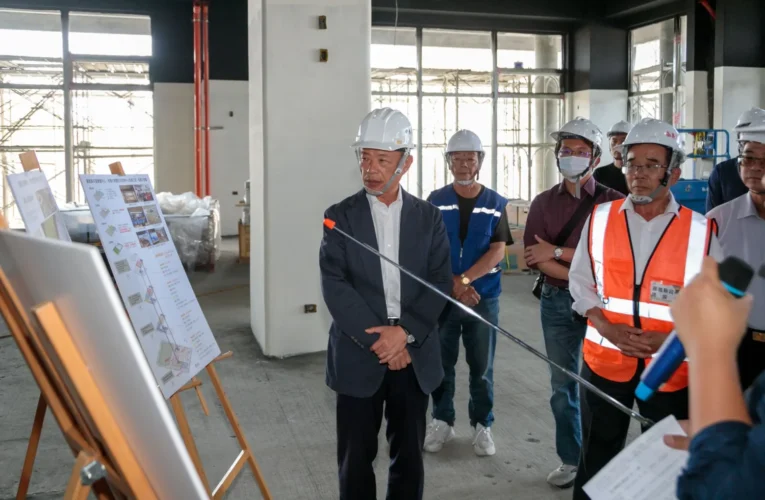 翁章梁視察嘉縣災害應變中心、特搜大隊暨防災教育中心新建工程