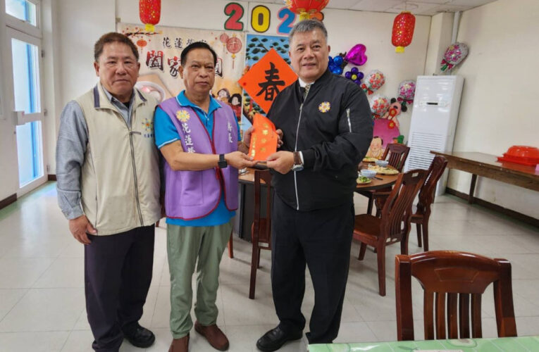 輔導會吳志揚視導花蓮榮家重點工程及頒贈加菜金