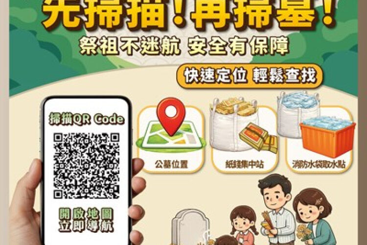 掃墓不迷航！中市首創清明服務整合地圖   公墓路線、防火水源、紙錢集中全掌握