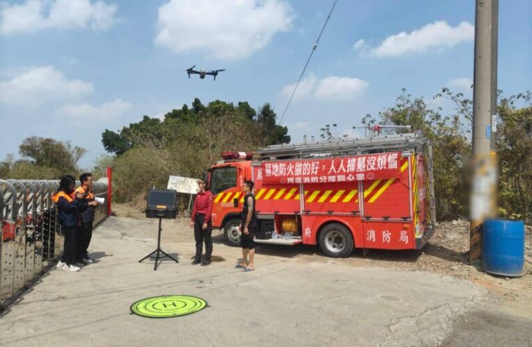 高雄永安消防宣導清明掃墓防火5不1要守護公墓安全