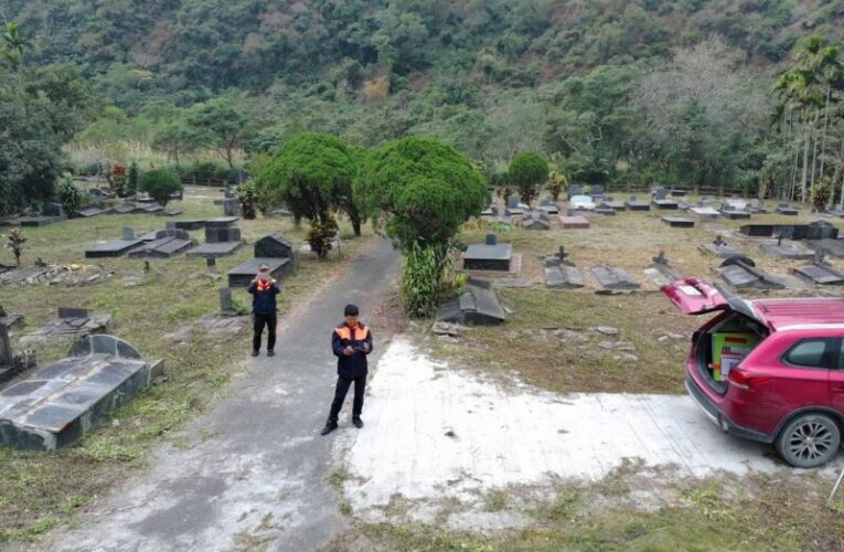 茂林消防隊出動無人機鷹眼監測  守護清明祭祖平安