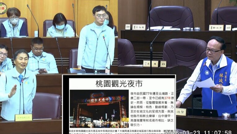 國際變局衝擊桃園產業發展　林政賢質詢夜市與市場轉型