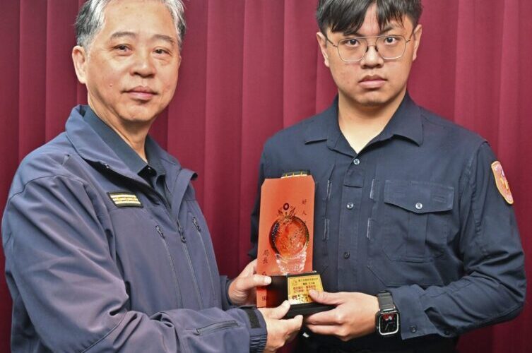 協助老婦送醫救回一命          吳敬田公開表揚尤子維