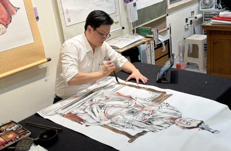 台南市府官員揚名日本「福岡國際書畫展」　徐健麟畫作榮獲福岡教育委員會賞