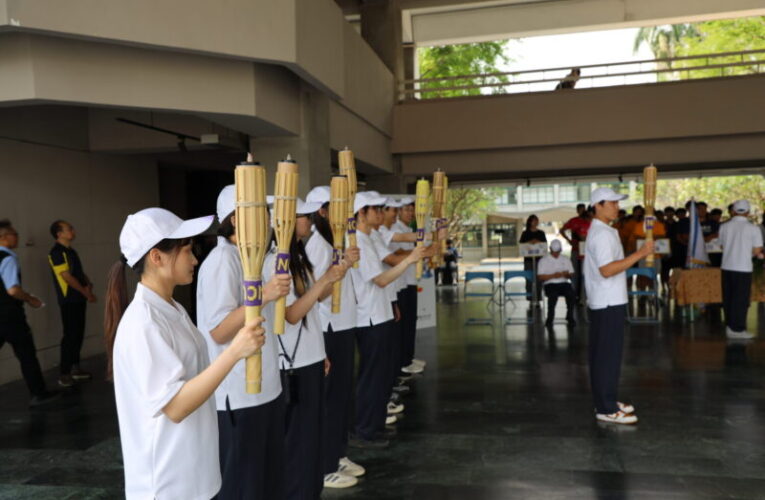 全大運聖火傳抵高科大　授旗凝聚士氣全力迎戰