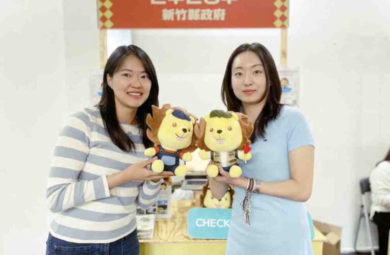 竹縣首赴韓參展推觀光　吉祥物超萌皮皮獅搶進首爾吸引韓國民眾目光