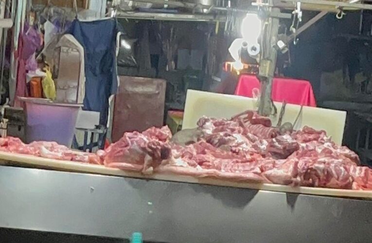 鳳山肉攤驚見鼠跡 食安亮紅燈 衛生局限期改善違者重罰