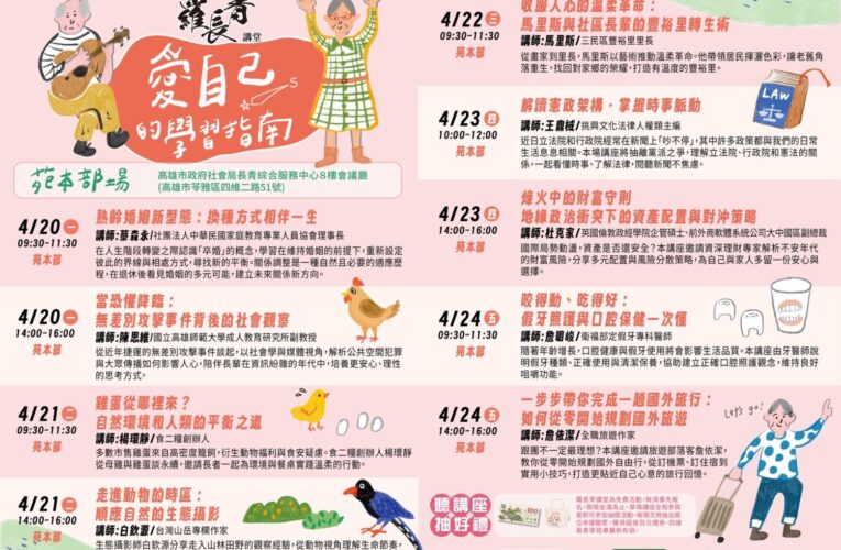 從旅遊規劃到健康管理　四維長青學苑羅長青講堂引領樂活學習