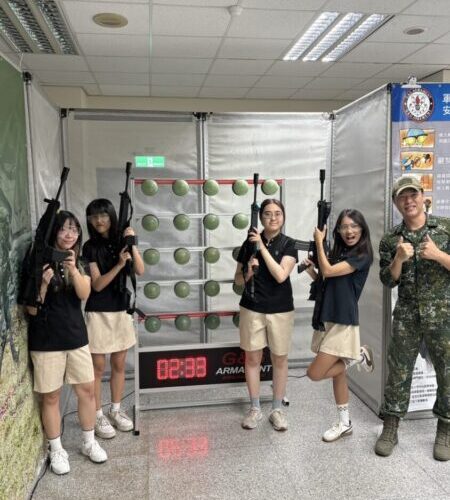 守護無毒校園 高餐大空氣槍射擊競速 師生變身神射手