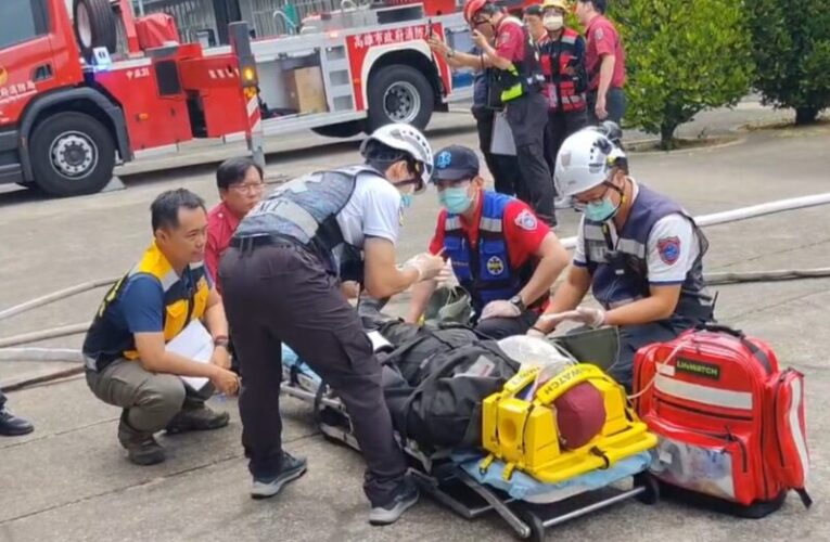 高捷大寮機廠模擬火警　消防局強化跨單位應變力