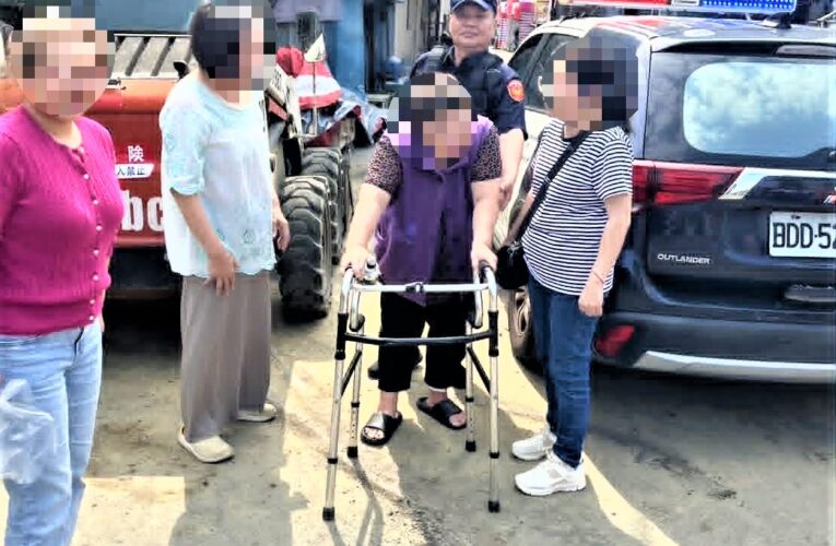 老婦慟友蹣跚赴祭　北興警鷹眼發現愛心護送