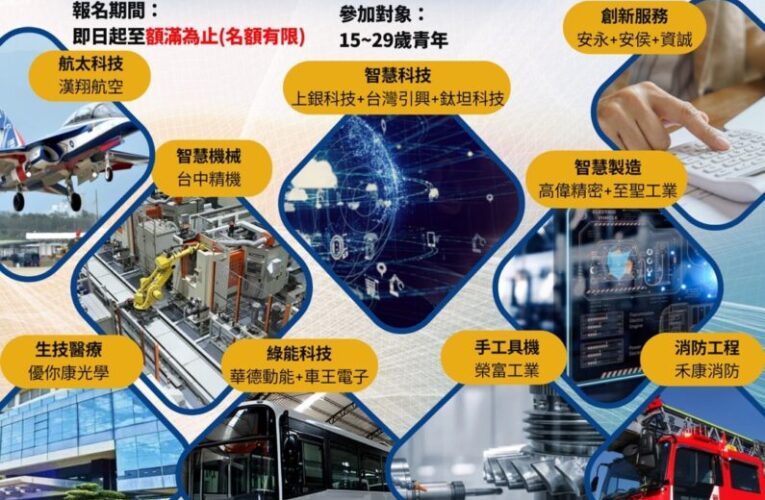 產業接觸零距離！　中市勞工局帶領青年體驗 15 家指標企業、解鎖 9 大創新產業
