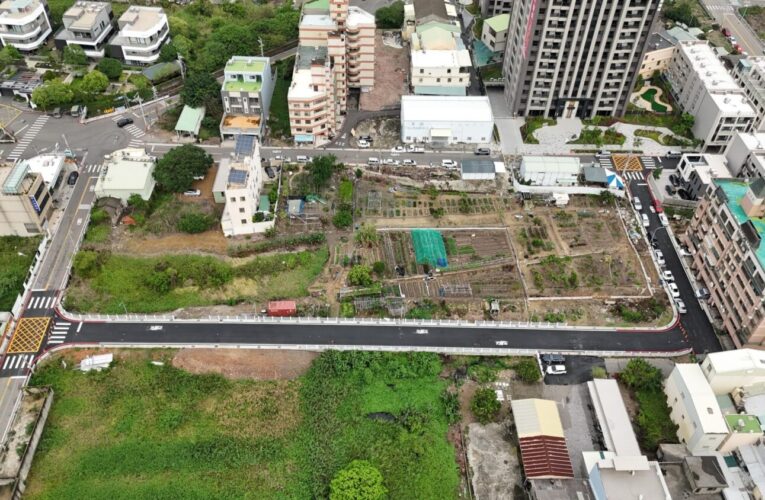 龍井沙田路四段670巷打通至竹師路二段111巷完工通車　提升交通便利改善排水系統