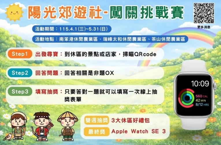 從繪本走進山林　嘉義縣3大休閒農業區推生態體驗